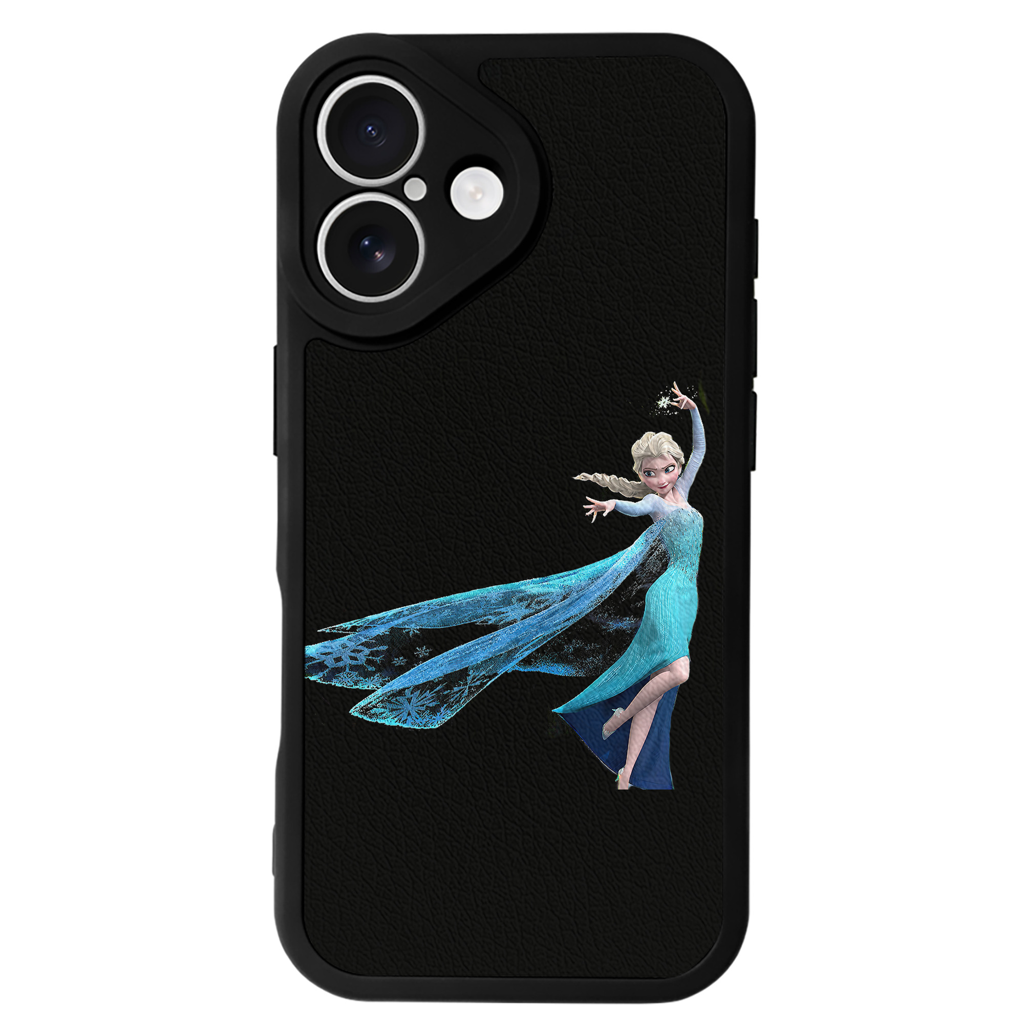 （画像用） アナと雪の女王 アンナ エルサ Frozen Anna Elsa 【iPhone 16シリーズ対応】シリコンスマホケース（レザー調） 材質：シリコン